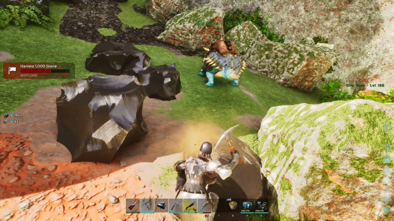 ARK Survival Ascended, PC, Gameplay, Best Obsidian Surface Locations, Screenshot, NoobFeed
